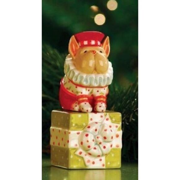 Patience Brewster SALT & PEPPER Shakers
FRENCH BULLDOG ON GIFT Krinkles
Creator - Picture 2 of 5
